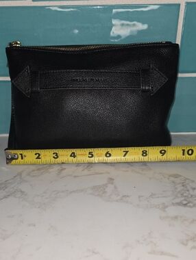 Aimee Kestenberg Black Pebbled Leather Wristlet